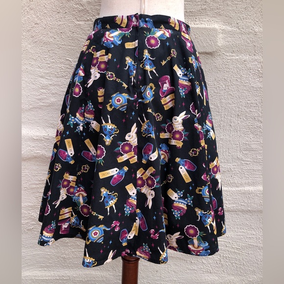 Dangerfield Alice in Wonderland Skirt. Cotton lining + tulle. Size- 6 - Picture 4 of 10